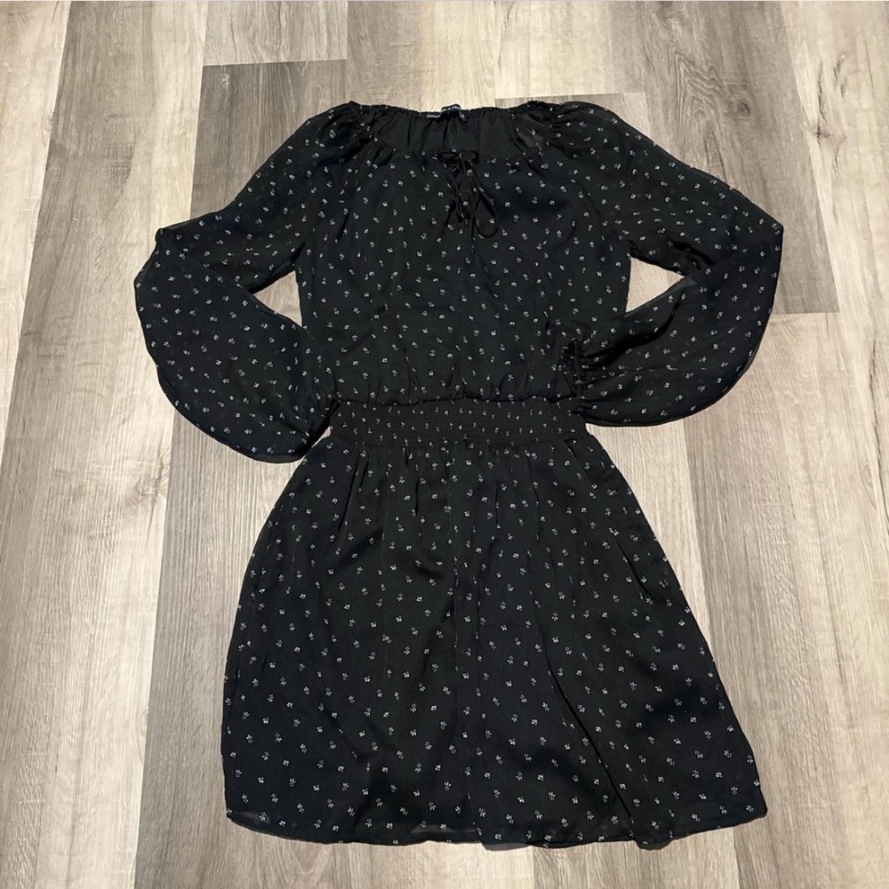 Abercrombie & Fitch Black Long Sleeve Dress
